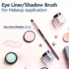 GUBB 2 in 1 Eyeshadow Blending Eyeliner Brush, Professional Wooden Eye Makeup Brush Single