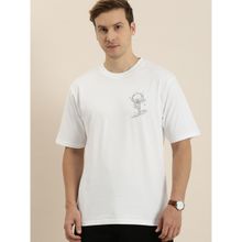 DILLINGER White Typography Oversized T Shirt