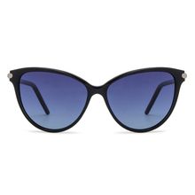 John Jacobs Jj Tints Black Blue Women Polarized And Uv Protected Sunglasses - Jj S13085