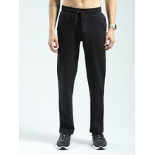 Rock.it Black Solid Regular Fit Trackpant