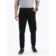 SHOWOFF Men Solid Black Joggers
