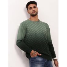 SHOWOFF Men's Green Ombre Sweater