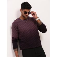 SHOWOFF Men's Purple Ombre Sweater