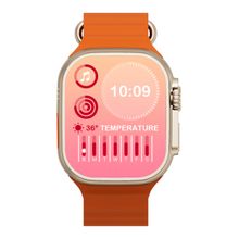 I KALL Unisex Orange Strap Smart Watch - W7