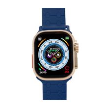 I KALL Unisex Blue Strap Smart Watch - W9