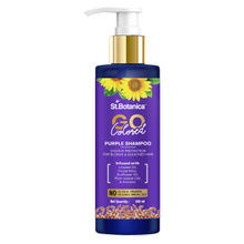 StBotanica GO Colored Purple Hair Shampoo - With Linseed, Purple Mica, No Sulphate, Silicone