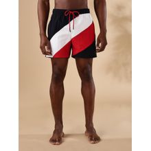 Tommy Hilfiger Regular Fit Colorblock Mid Rise Shorts