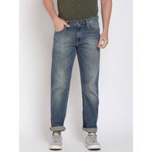 Lee Blue Solid Regular Fit Jeans