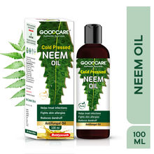 GOODCARE Ayurvedic Cold Pressed Neem Oil for dandruff, scalp acne and clear skin and hair care