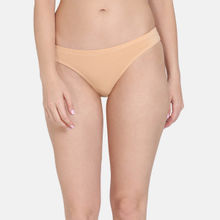 Zivame Low Rise Zero Coverage Thong - Toasted Almond