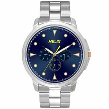 Helix Men Blue Round Dial Analog Watch - TW027HG33 (M)