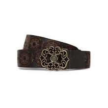 ART N VINTAGE Genuine Leather Black Color Hand Embroidery Belt