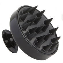 Streak Street Silicone Hair Shampoo Brush And Scalp Massager - Midnight Black