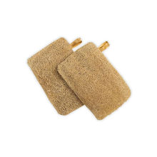 Bronson Professional 2 Pc Natural Sun Dried Bath LoofahScrubber Sustainable Handmade