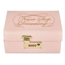Living With Elan Vintage Dreaming Metal Storage Decorative Box Trunk-Powder Pink