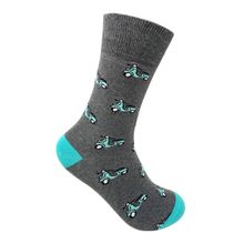 Mint & Oak Scoot-over Socks - Grey (Free Size)