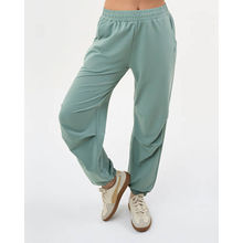 DCYPHR Women's Lightweight Terry Studio Pants-Ice Green