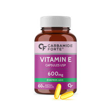 Carbamide Forte Vitamin E 600mg Capsules, 100% Natural Vitamin E, Paraben Free