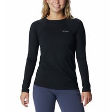 Columbia Women Black Full Sleeve Midweight Stretch Long Sleeve Top