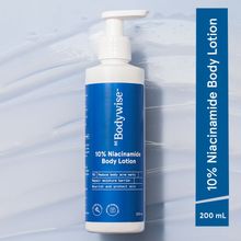 Be Bodywise 10% Niacinamide Body Lotion - 48H Moisturization, Reduces Acne Marks, Nourishes Skin
