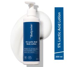 Be Bodywise 5% Lactic Acid Body Lotion - For 24H Moisturization, Improved Skin Texture, Smooth Skin