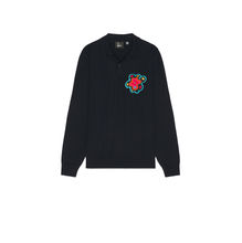 By Parra Flower Blob Knitted Polo Sweater
