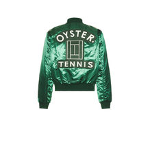 Oyster OTC Satin Varsity Jacket
