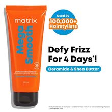 Matrix Mega Smooth Conditioner for Frizzy, Dry Unmanageable Hair, Defy Frizz for 4 Days
