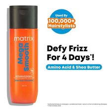 Matrix Mega Smooth Shampoo for Frizzy, Dry Unmanageable Hair, Defy Frizz for 4 Days