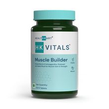 HealthKart HK Vitals MuscleBuilder, Herbal Blend of Ashwagandha, Shatavari and Safed Musli