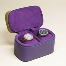 Tortoise Victoria 100% Genuine Leather Women Watch Box Multi-Color