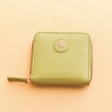 Tortoise Olivia 100% Genuine Leather Zip Around Women Wallet Green