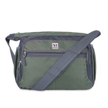 NFI Essentials Small Unisex Sling and Cross Body Bag for Travelling Green