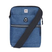 NFI Essentials Small Unisex Sling and Cross Blue Body Bag for Travelling Blue