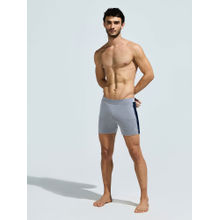DOMIN8 Men’s Grey Cut & Sew Swim Shorts