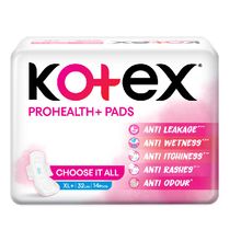 Kotex Prohealth+ Sanitary Pads For Women - Xl+ 14 Ultra-Thin Pads