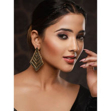 Priyaasi Stylish Solid Textured Gold Plated Earrings