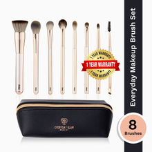 PAC Everyday Glam Brush Kit - Ultra Luxe Handles, All in One Set for Versatile Looks, Elegant Pouch