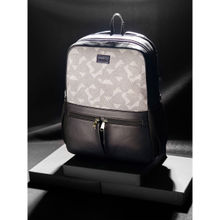 Zouk Aravalli Grey Geometric Office Backpack