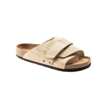 Birkenstock Kyoto Soft Footbed Textured Beige Regular Width Men One-strap Sandals