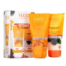 VLCC Turmeric Berberies Face Wash + Anti Tan Skin Lightening Face Wash - Buy One Get One Free
