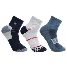 Bonjour Men's Jogger Anklet Socks, Pack Of 3 - Multi-Color (Free size)