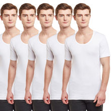 BODYX Pack Of 5 Short Sleeved Undershirt - White