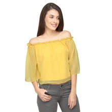 Twenty Dresses By Nykaa Fashion The Cute Yellow Off Shoulder Top