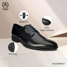Alberto Torresi Solid Black Lace Up Formal Shoes