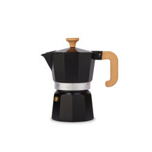 La Cafetiere Venice Aluminium Espresso Maker, Three Cup, Black