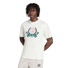 adidas Originals GRAPHIC LO SS T Men White Casual T-Shirt