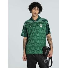 Puma X Harry Potter Unisex Relaxed Fit Green Football Jersey Polo T-Shirt