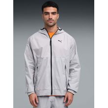 Puma Grey Tech Relaxed Fit Track Jacket