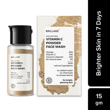 Brillare Vitamin C Powder Face Wash for Glowing, Bright Looking Skin Exfoliation Zero Chemicals